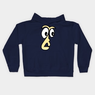 Shocked Funny Face Cartoon Emoji Kids Hoodie